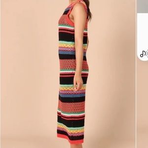 Petal+ Pup NWT Crochet dress Sz Large Multicolor